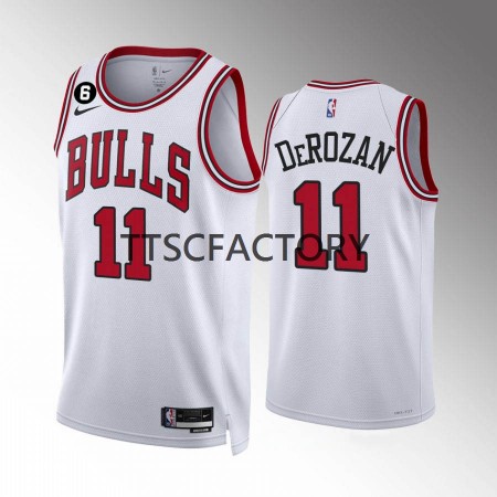 Camiseta Hombre Chicago Bulls DeMar DeRozan 11 Nike 2022-23 Association Edition Blanco Swingman